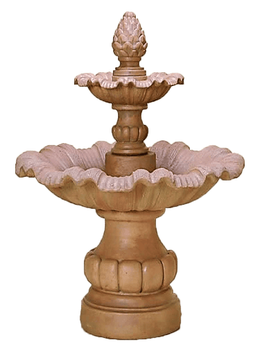Viterbo Two Tier Cast Stone Outdoor Garden Fountain Fountain Tuscan